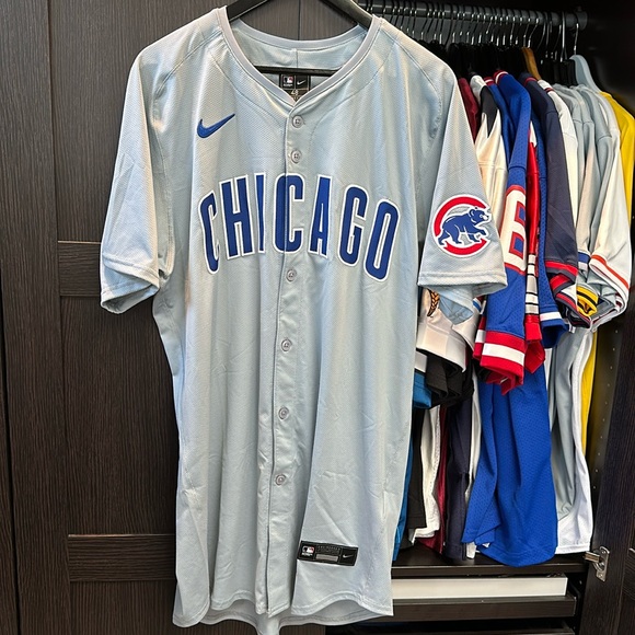 Chicago Cubs Nike 2023 #42 Jackie Robinson Day Authentic Jersey - Gray 48/XL - Picture 1 of 6
